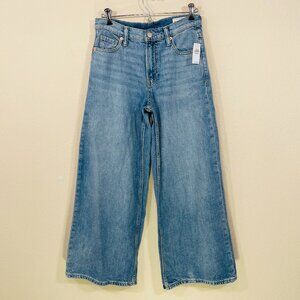 NEW GAP Baggy Mid Rise UltraSoft Jeans Size 24/00  Petite Light‎ Indigo Blue NWT